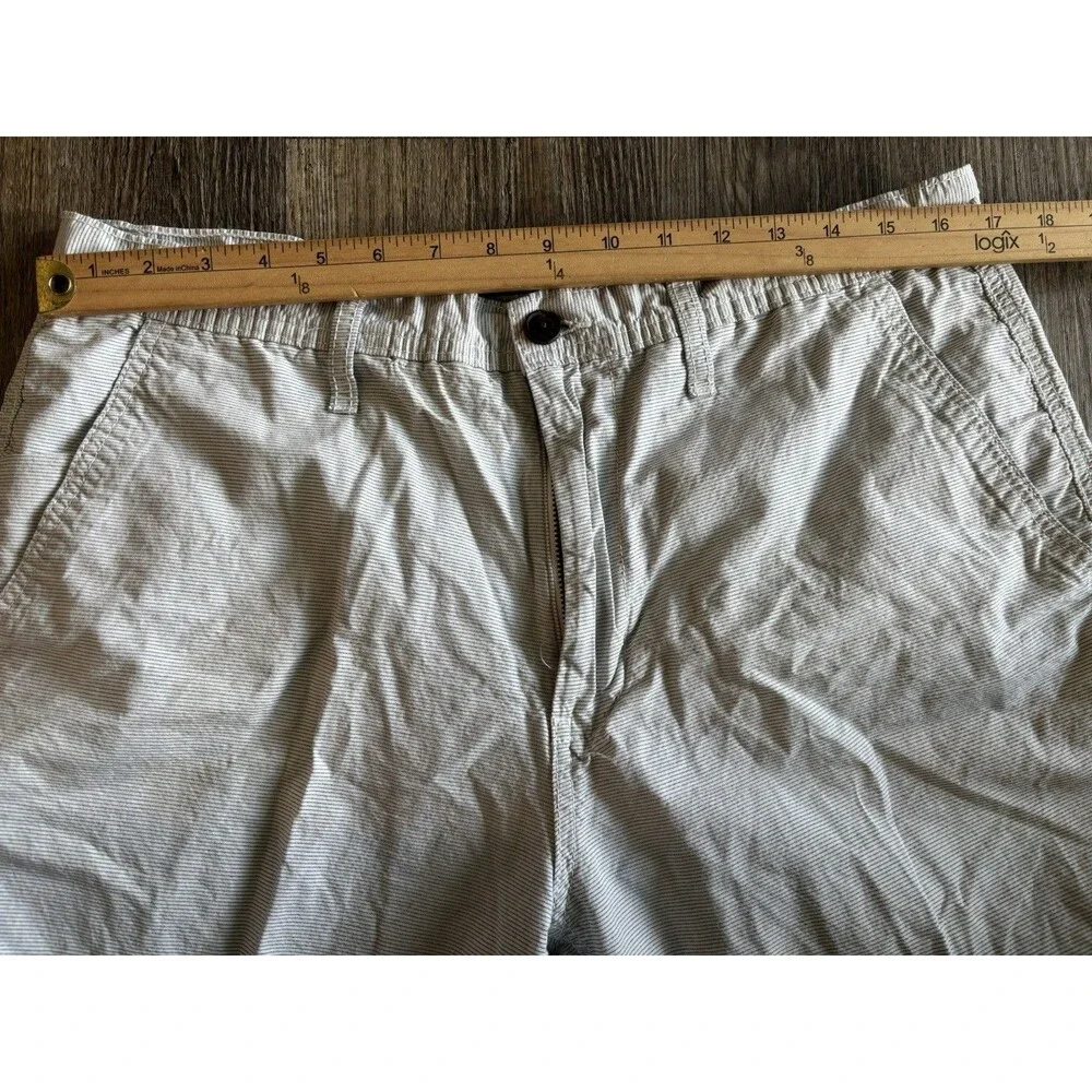 Polo Blue White Striped Embroidered Logo Cotton Shorts Men’s Size 36 Shorts